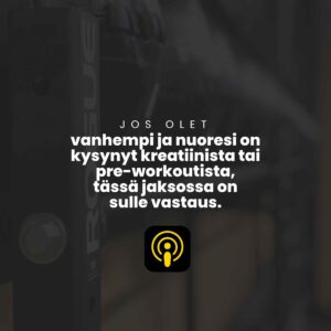 Kreatiini nuorelle: nuori harjoittelee salilla valmentajan ohjauksessa