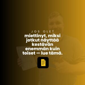 Resilienssi eli kyky kestää ja palautua vaikeuksista