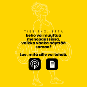 Menopaussi ja painonhallinta – keski-ikäinen nainen tekee voimaharjoittelua