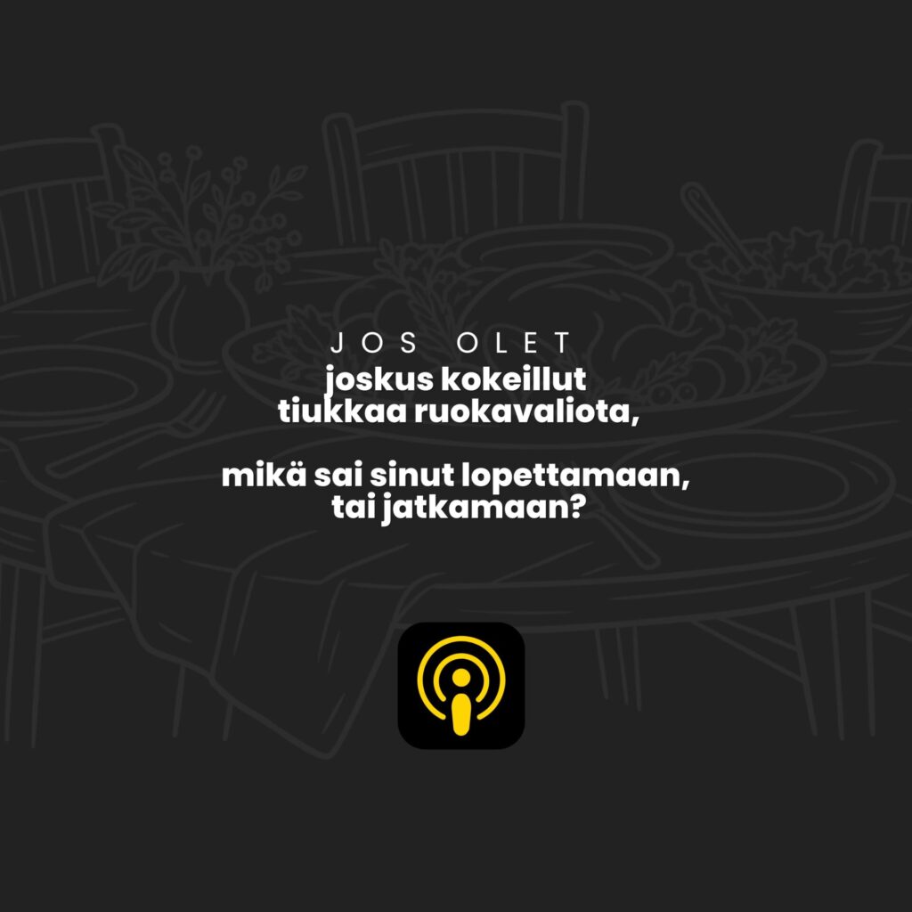 Elämä Kunnossa -podcast, jakso carnivore-ruokavaliosta ja tiukan ruokavalion pitämisestä