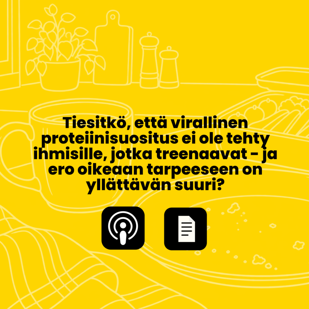Proteiinipitoinen ateria — paljonko proteiinia aikuinen tarvitsee päivässä